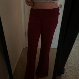 Urban Outfitters Deep Red Flare Pants